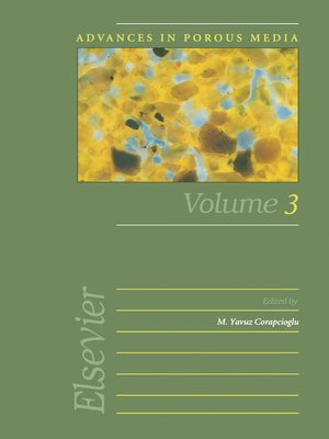 cover image of Advances in Porous Media